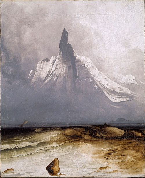 Peder Balke. Mount Stetind in Fog, 1864. Oil on canvas, 71 × 58 cm. The National Museum of Art, Architecture and Design, Oslo. © The National Museum of Art, Architecture and Design, Oslo. Photograph: Jacques Lathion.
