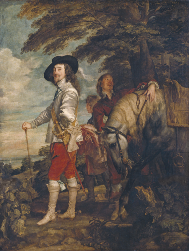 Anthony van Dyck (1599–1641. Charles I in the Hunting Field, c1636. Oil on canvas, 266 x 207 cm. Musée du Louvre, Paris, Department of Paintings. Photograph © RMN-Grand Palais (musée du Louvre) / Christian Jean.