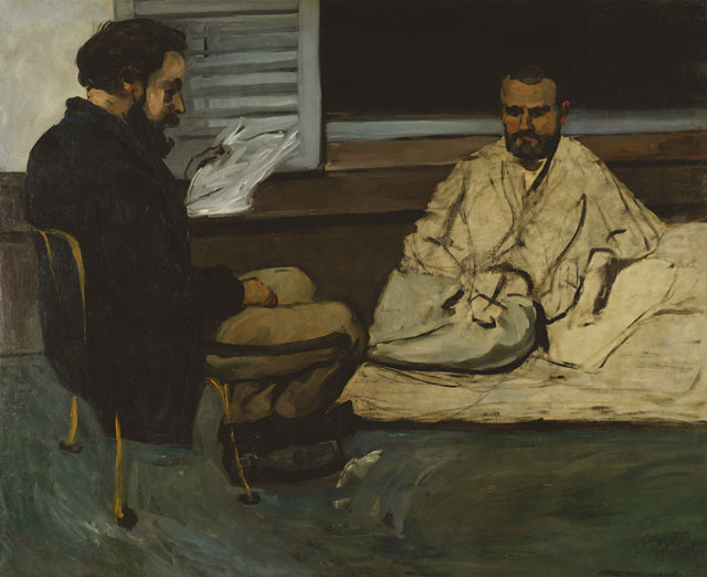 Paul Cézanne. Paul Alexis Reading a Manuscript to Emile Zola, 1869-70. Gift Congresso Nacional, 1952. Museu de Arte de São Paulo Assis Chateaubriand.