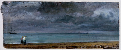 John Constable. Brighton Beach, 1824. Oil on paper. © Victoria and Albert Museum, London.