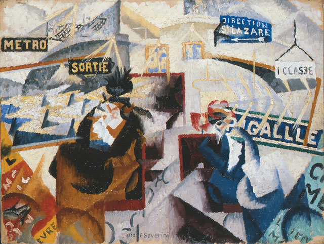 Gino Severini. Le Nord-Sud, 1912. Oil on panel, 49 x 64 cm. Courtesy: Pinacoteca di Brera, Milan.