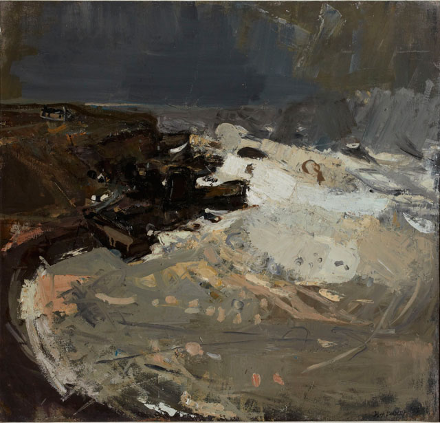 Joan Eardley. Winter Sea V, 1958. Oil on canvas, 43.5 x 51 cm. Private collection. © Estate of Joan Eardley. All Rights Reserved, DACS 2016.
