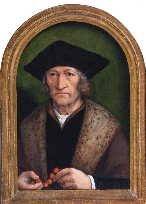 Michel Sittow. Portrait of a Gentleman, c1520. Oil on panel. Private collection, courtesy of Het Noordbrabants Museum, 's-Hertogenbosch (The Netherlands).