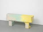 Max Lamb. Scrap Poly Bench 3 (Pastel Rainbow), 2014. Polystyrene, polyurethane rubber, 43 x 98 x 26 cm.