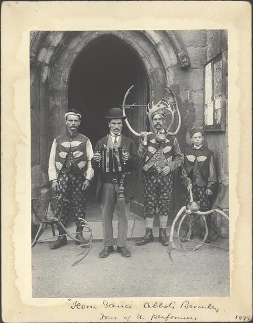 Benjamin Stone. <em>Horn Dance. Abbot's Bromley. Four of the Performers, </em>1899. Platinum print © Courtesy Birmingham Library & Archives Services.