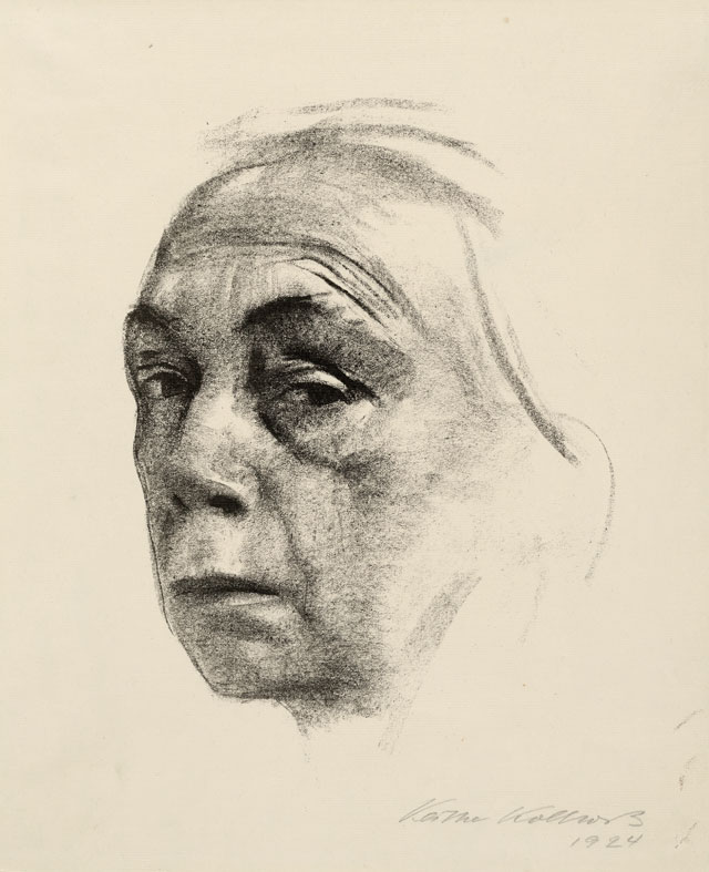 Käthe Kollwitz. Self Portrait, 1924. Lithograph. © The Trustees of the British Museum.
