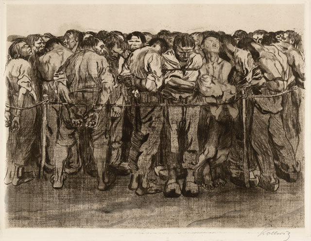 Käthe Kollwitz. Unemployment, 1909. Etching and engraving. © The Trustees of the British Museum.