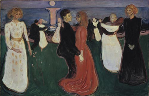 Edvard Munch. <em>The Dance of Life</em> (1899-1900). Oil on canvas 49 3/16 x 75 3/16 in (125 x 191 cm). The National Museum of Art, Architecture, and Design/National Gallery, Oslo (c) 2006 The Munch Museum/The Munch-Ellingsen Group/Artists Rights Society (ARS), New York.
