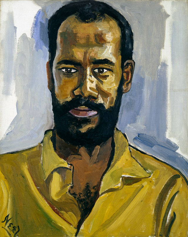 Alice Neel. Abdul Rahman, 1964. Oil on canvas, 50.8 x 40.6 cm (20 x 16 in). Private collection. © The Estate of Alice Neel. Courtesy David Zwirner, New York/London and Victoria Miro, London.