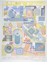 Eduardo Paolozzi, The Children’s Hour (from ‘Calcium Light Night’), 1974-76. Screenprint on paper. Presented by the artist 1994. © The Paolozzi Foundation, Licensed by DACS/Artimage 2023.