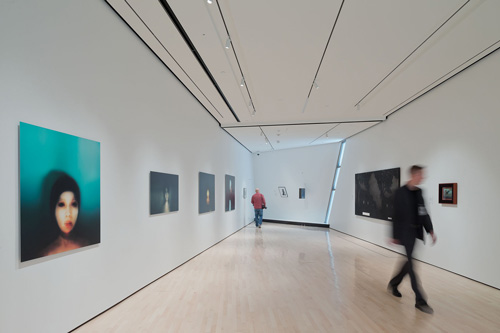 The Eli and Edythe Broad Art Museum at Michigan State University, designed by Zaha Hadid. Interior view (4).