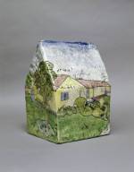 Robert Arneson. Box House Landscape with a View of Alice and 